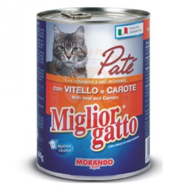 Miglior Gatto Pate Dana Eti ve Havuç 400 gr Kedi Maması