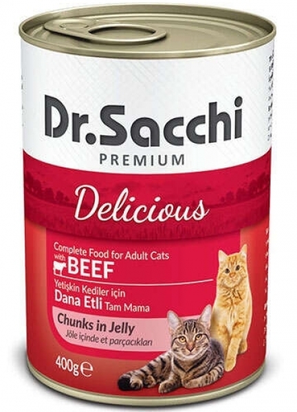 Dr.Sacchi Sığır Etli 400 gr Kedi Maması
