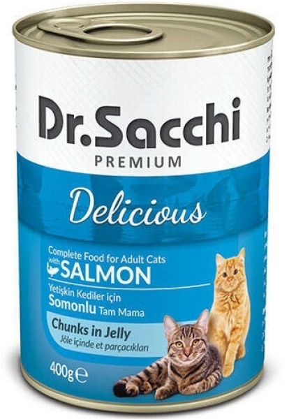 Dr.Sacchi Somonlu Yetişkin 400 gr Kedi Maması
