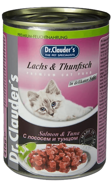 Dr.Clauder's Somon ve Ton Balıklı Yetişkin 415 gr Kedi Maması
