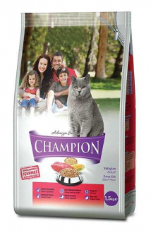 Champion Dana Etli Yetişkin 1.5 kg Kedi Maması