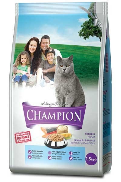 Champion Somonlu Yetişkin 1.5 kg Kedi Maması (1.5 kg)
