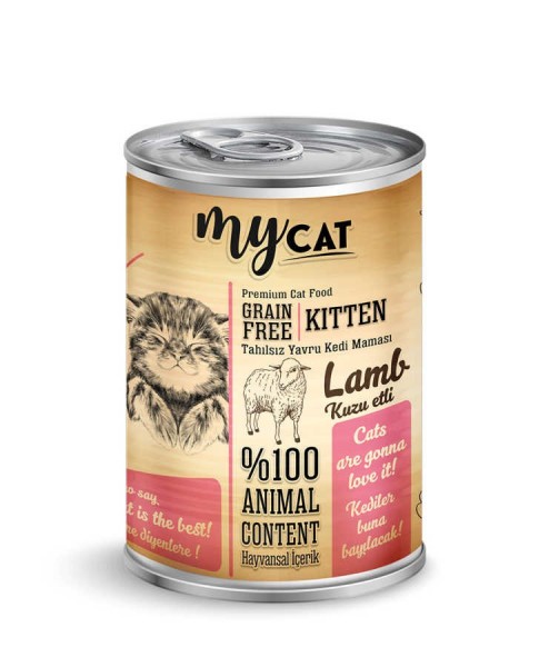 MyCat Mycat Tahılsız Kuzu Etli Yavru 415 gr Kedi Maması