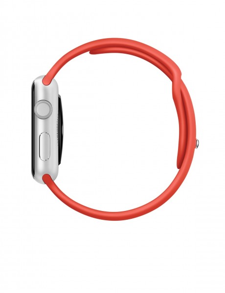 Apple Watch Sport (42 mm) Gümüş Rengi Alüminyum Kasa ve Turuncu Spor Kordon Akıllı Saat