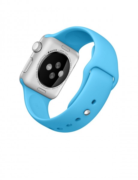 Apple Watch Sport (38 mm) Gümüş Rengi Alüminyum Kasa ve Mavi Spor Kordon Akıllı Saat