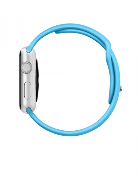 Apple Watch Sport (42 mm) Gümüş Rengi Alüminyum Kasa ve Mavi Spor Kordon Akıllı Saat