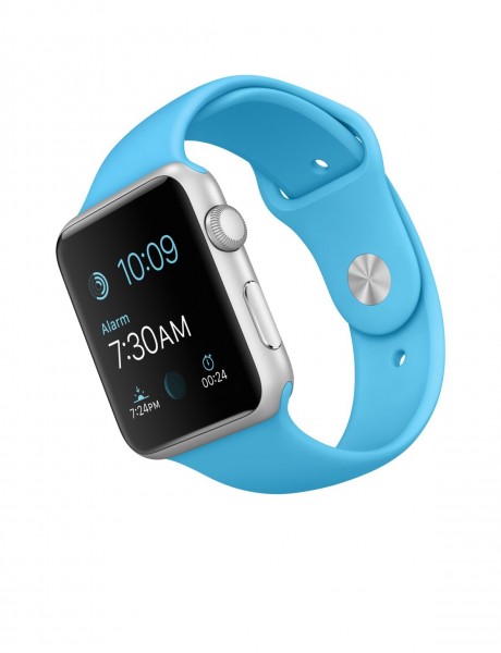 Apple Watch Sport (42 mm) Gümüş Rengi Alüminyum Kasa ve Mavi Spor Kordon Akıllı Saat