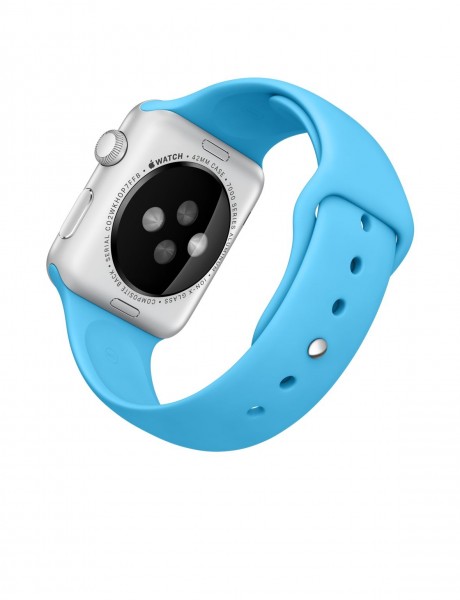 Apple Watch Sport (42 mm) Gümüş Rengi Alüminyum Kasa ve Mavi Spor Kordon Akıllı Saat