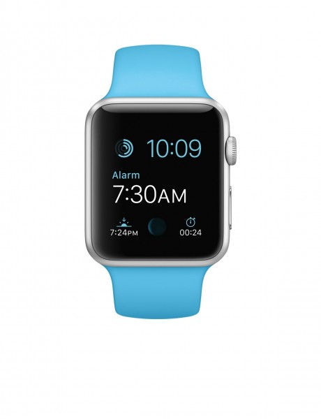 Apple Watch Sport (42 mm) Gümüş Rengi Alüminyum Kasa ve Mavi Spor Kordon Akıllı Saat