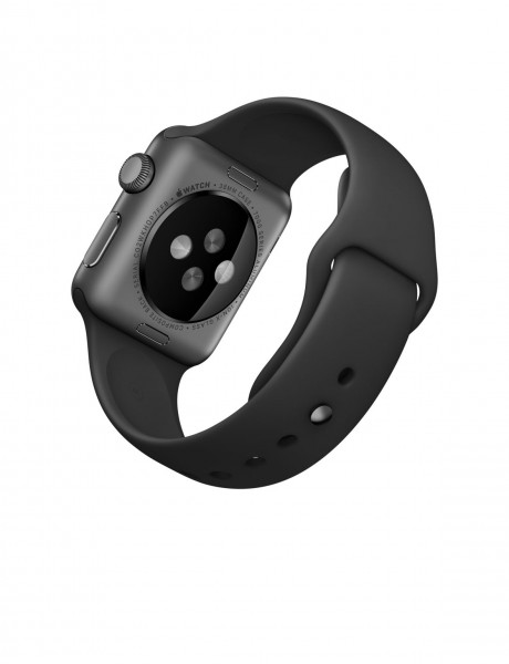Apple Watch Sport (38 mm) Uzay Grisi Alüminyum Kasa ve Siyah Spor Kordon Akıllı Saat