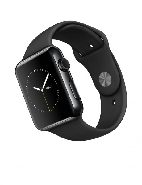 Apple Watch (42 mm) Uzay Siyahı Paslanmaz Çelik Kasa ve Siyah Spor Kordon Akıllı Saat