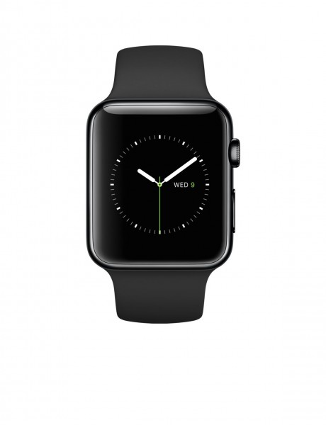 Apple Watch (42 mm) Uzay Siyahı Paslanmaz Çelik Kasa ve Siyah Spor Kordon Akıllı Saat