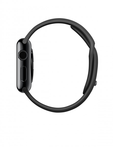 Apple Watch (38 mm) Uzay Siyahı Paslanmaz Çelik Kasa ve Siyah Spor Kordon Akıllı Saat