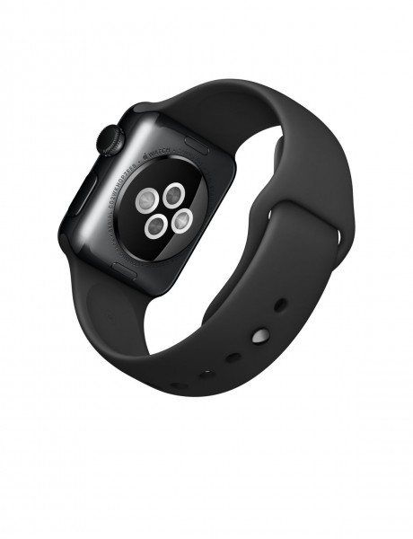 Apple Watch (38 mm) Uzay Siyahı Paslanmaz Çelik Kasa ve Siyah Spor Kordon Akıllı Saat