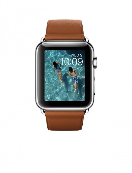 Apple Watch (42 mm) Paslanmaz Çelik Kasa ve Klasik Tokalı Klasik Kahve Kayış Akıllı Saat