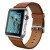 Apple Watch (42 mm) Paslanmaz Çelik Kasa ve Klasik Tokalı Klasik Kahve Kayış Akıllı Saat