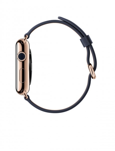 Apple Watch Edition (42 mm) 18 Ayar Roze Altın Kasa ve Klasik Tokalı Gece Mavisi Kayış Akıllı Saat