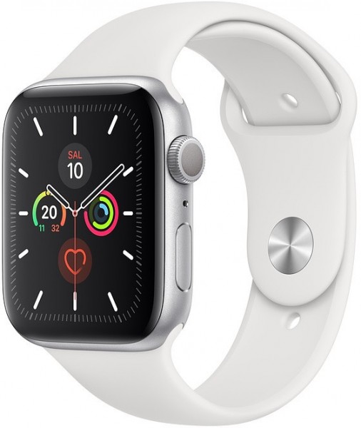 Apple Watch Series 5 (40mm) Gümüş Rengi Alüminyum Kasa ve Spor Kordon Akıllı Saat (40 mm)
