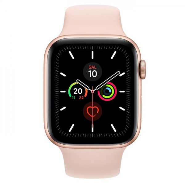 Apple Watch Series 5 (44mm) Altın Rengi Alüminyum Kasa ve Spor Kordon Akıllı Saat (44 mm)