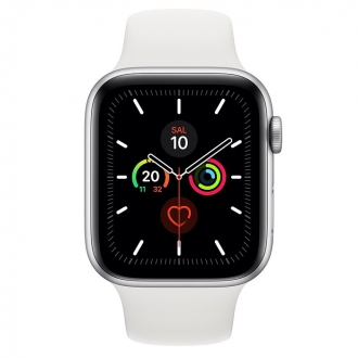 Apple Watch Series 5 (44mm) Gümüş Rengi Alüminyum Kasa ve Spor Kordon Akıllı Saat