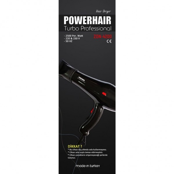Powerhair ZON-4200 Saç Kurutma Makinesi