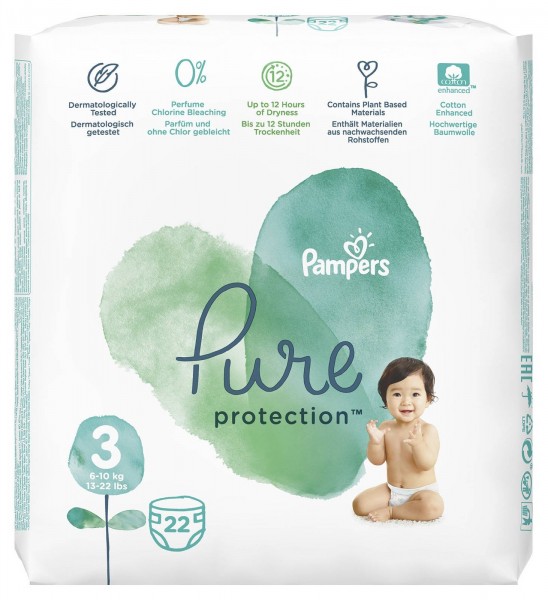 Prima Pure 3 Beden 22 Adet Bebek Bezi