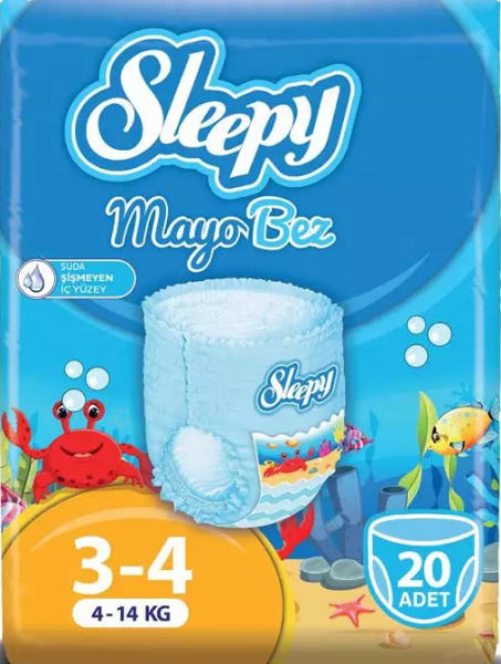 Sleepy Mayo Bez 4 Beden 20 Adet Bebek Bezi