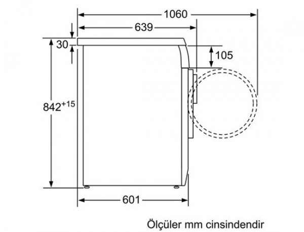 Bosch WTE8630XTR Yoğuşturmalı Kurutma Makinesi
