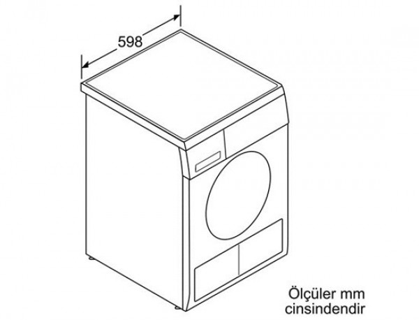 Bosch WTE8630XTR Yoğuşturmalı Kurutma Makinesi