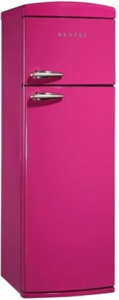 Vestel Retro SC325 Pembe Buzdolabı