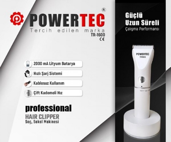 Powertec TR-1600 Çok Amaçlı Tıraş Makinesi