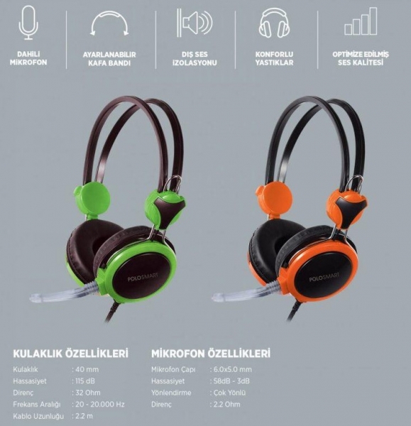Polosmart PS-G02 Kablolu Kulaklık