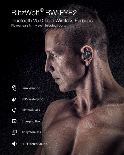 BlitzWolf Blitzwolf BW-FYE2 Tam Kablosuz Kulaklık