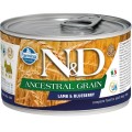 N&D Mini Düşük Tahıllı Kuzu Etli ve Yaban mersini 140 gr resim