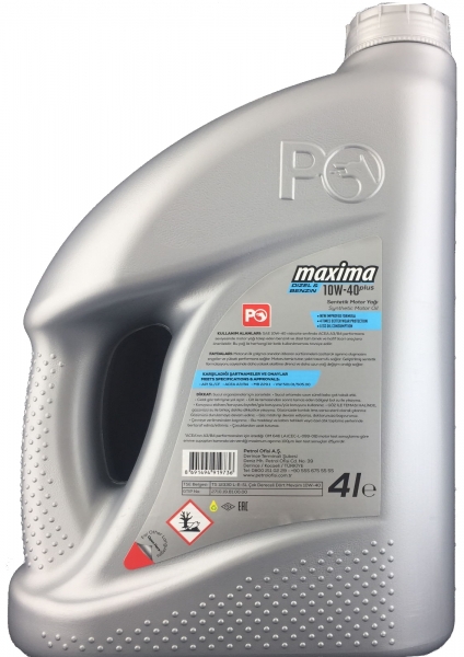 Petrol Ofisi Maxima 10W-40 Plus Motor Yağı (4 litre)