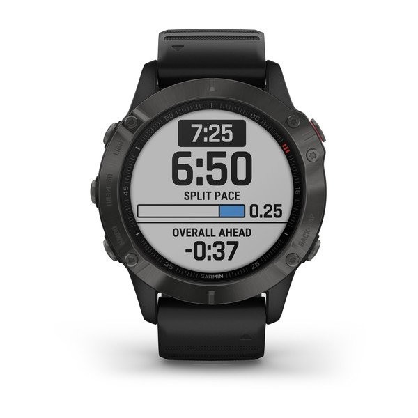 Garmin Fenix 6 Sapphire Aktivite Saati (Karbon Kaplamalı Çelik)