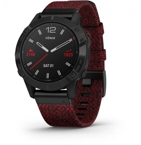 Garmin Fenix 6 Sapphire Aktivite Saati (Karbon Kaplamalı Çelik)