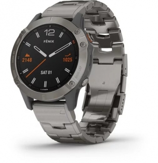 Garmin Fenix 6 Sapphire Titanium Aktivite Saati