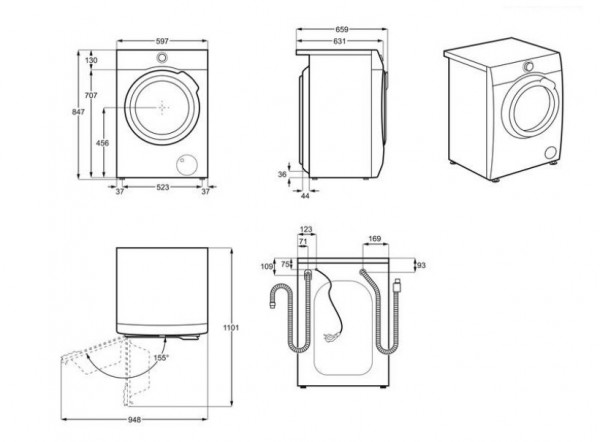 Electrolux EW8W261BT Çamaşır Makinesi
