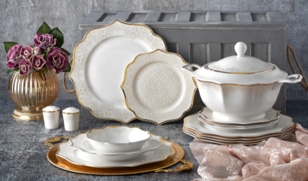 Aryıldız Paisley AR 40013 60 Parça Yemek Takımı