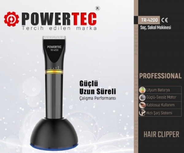 Powertec TR-4200 Çok Amaçlı Tıraş Makinesi