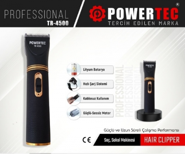 Powertec TR-4500 Saç Kesme Makinesi