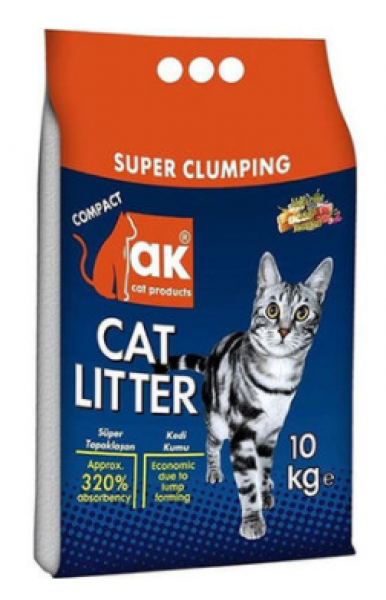 Akkum Marsilya Sabunu Kokulu İnce Taneli Topaklaşan 10 Kg Kedi Kumu (İnce Taneli)