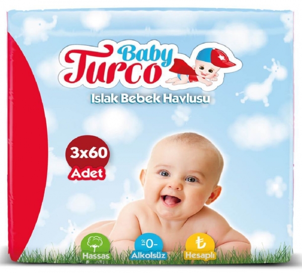 Baby Turco Islak Havlu (60 Yaprak)