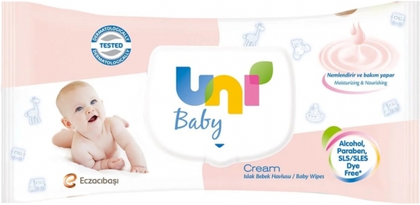 Uni Baby Cream Islak Havlu 56 Yaprak