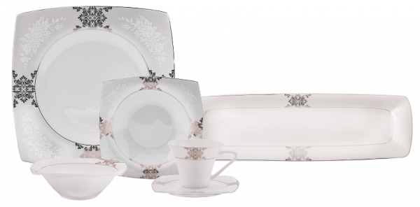 Karaca Fine Pearl Barok 26 Parça Kahvaltı Takımı
