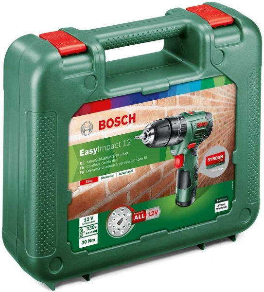 Bosch EasyImpact 12 (1x2.5Ah) Akülü Matkap (1 Akülü)