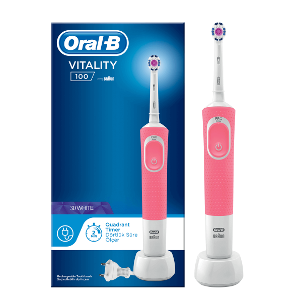 Oral-B D100 Vitality 3D White Şarjlı Diş Fırçası