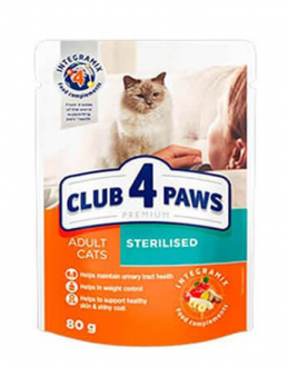 Club4Paws Sterilised Pouch 100 gr Kedi Maması