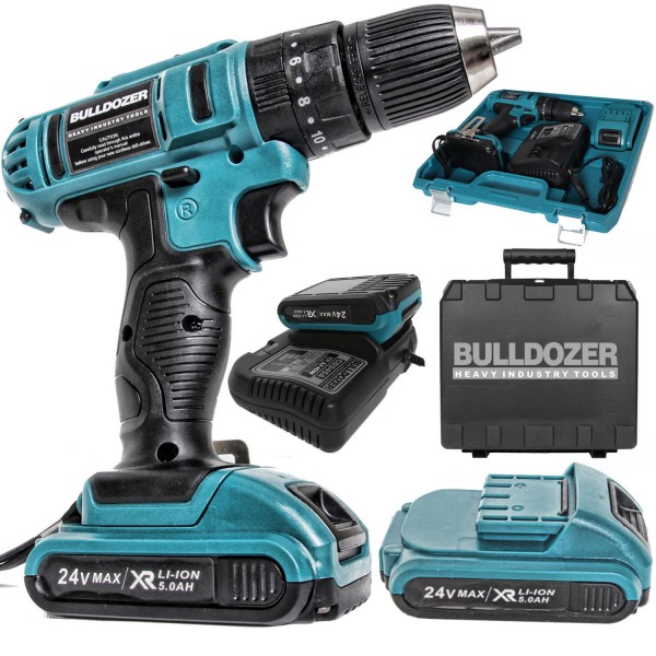 Bulldozer XR 24 V 5 Ah Akülü Vidalama